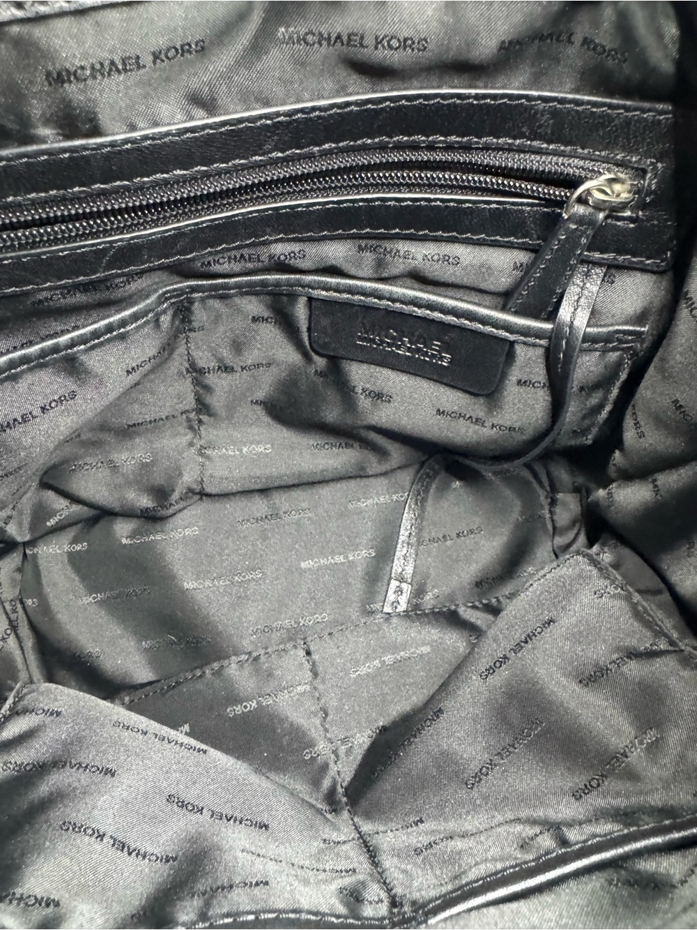 Michael Kors Cheyenne Quilted Drawstring Leather Backpack - Picture 13 of 14